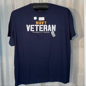 Armed Forces Gear NWT navy blue short sleeve tee shirt.
